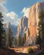 Placeholder: Prompt: Style: A monumental nineteenth-century American Romantic landscape painting inspired by the grand panoramic tradition of the Hudson River School. Luminous realism, masterful atmospheric perspective, refined glazing techniques, dramatic natural light, meticulous botanical detail, majestic wilderness, subtle oil textures, museum-quality fine art, celebrating the sublime beauty of untouched nature. Subject: The colossal giant sequoias of Sequoia National Park dominate the landscape, their