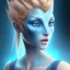 Placeholder: Blue Wearing make up avatar in pandora