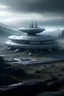 Placeholder: A futuristic spaceship landing site