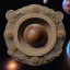 Placeholder: An intricate, elaborate open stone portal to galaxy, plants and flowers, milkyway, planets, intricate, ultra-fine detail, 8k, ornate, sharp, crisp, high-quality, 3d, realistic, digital art,