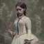 Placeholder: Full body, 3d render,Jenna Ortega, Wednesday addams 1800's women style, 1800's hair style, 1800's women clothes style, hyper realistic, octane render, unreal engine 5, 8k, palace background, uhd