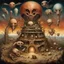 Placeholder: Artist Otto Rapp Bogomil's Universe; cosmic horror nightmare playground at sunset, by Greg 'Craola' Simkins, by Otto Rapp intricately detailed; Hieronymus Bosch inspired cryptids, imperial colors, fantasy, oil painting.