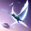 Placeholder: Hairless, flying, alien-bird that is elegant