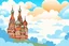 Placeholder: parallax clouds and sky background inspired old russian culture