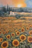 Placeholder: Painting of sunflowers in Israel