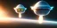 Placeholder: extra-terrestrial, 8K, photo realistic, highly detailed, lught ufo, light colors