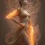 Placeholder: character render a goddess of fire, intricate, flowy, volcanic ash, lava, smoke, intangiable, close-up, centered, Character concept by yoshitaka amano, herbert arnould olivier, alphonse mucha, Akihiko Yoshida, Hyung-tae Kim, alexander mcqueen. trending on Artstation