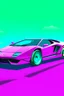 Placeholder: Vaporwave lamborghini