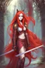 Placeholder: Teenaged Female Red haired kitsune paladin