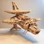 Placeholder: Starship made out of tinkertoys