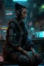Placeholder: cyberpunk mawas indonesia, 8k, realistic, full body