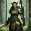 Placeholder: (in the forest) Vex'na is about six feet tall, with shoulders broad enough to suggest she could wield that axe with ease. Her teeth are yellow, her skin bears the mottled green-brown pattern typical of her heritage, but the way she carries herself marks her as someone who has survived to more dangers than most half-orcs manage at ther age in this unforgiving world. There are scars across her arms and neck, white against the darker skin, each one telling a story of battles survived. Her eyes, whe