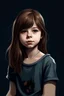 Placeholder: 13 years girl, realistic dramatic style