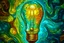 Placeholder: light bulp van gogh style