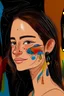 Placeholder: expressionism, Pixar style, in abstract art Basquiat, Picasso, Miro, Kandinsky, Klee, Birell, Fairey, Ardon, Buffet and Picasso style, HD --s 750 --v 5.1 --style raw, water color, black background