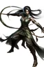 Placeholder: female Shadar-Kai wielding a Whip a whip made out of black thorns