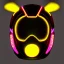 Placeholder: cyber bee, sci-fi, rounded face, blood, black, gold, brown, samurai helmet, decorative color feathers, retro, simetric, circuits, neon style, a lot of led lights, fog, rain, leather, vibrant color, highly detailed, art stations, concept art, smooth, unreal engine 5, god rays, ray tracing, RTX, lumen lighting, ultra detail, volumetric lighting, 3d, finely drawn, high definition, high resolution.