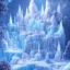 Placeholder: transparent crystal ice castle, rabbits, ice mountain, crystal, ice crystal