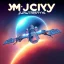 Placeholder: journey in space with electronic fusion