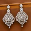 Placeholder: drop diamond and pearl earrings, art noveau, filigree, floral, breathtaking, highly ornate, delicate, intricate, photorealistic, high fashion, fine jewellery, luxury, designer