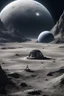 Placeholder: planet earth and secret alien base on the moon