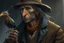 Placeholder: arafed man bird wearing a hat and jacket with a long beak, vintage, from witcher (2021), portrait photoreal, taking tobacco snuff, trending on artstatio, from the game pathologic 2, 2 0 1 4. modern attire, thomas