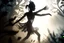 Placeholder: papercut, closeup, dynamically dancing woman S<AI in sunshine, mist, fog, reflection Weight:1 intricate details, HDR, beautifully shot, hyperrealistic, sharp focus, 64 megapixels, perfect composition, high contrast, cinematic, atmospheric, moody Weight:0.9, shading pastel and charcoal