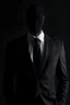 Placeholder: a figure wearing a suit and tie with no face at all