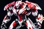 Placeholder: big venom robot with red and white color schemes, in the style of fairy academia, hard-edge style, agfa vista, dynamic pose, oshare kei, hurufiyya, rtx, close picture, intricate details, highly detailed, high details, detailed portrait, masterpiece,ultra detailed, ultra quality