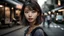 Placeholder: portrait of beautiful japanese model on street