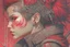 Placeholder: beautiful punk girl, hyper detailed, intricately detailed, illustration by <kilian eng> <Yoji Shinkawa>, darkred tones,