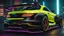 Placeholder: Mercedes W190 Evolution ultimate need for speed tuning Mansory Cyberpunk 2077 neon Style Rear View, Super Detailed, desktop wallpaper, 4K