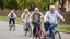 Placeholder: Elderly pensioners riding unicycles. Everyone is happy. Photographic quality and detail, award-winning image, beautiful composition.