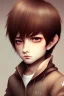 Placeholder: Shota, cute, brown hair, portrait, shy