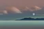 Placeholder: moon, clouds, distant city, lake, sci-fi, boat, epic