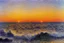 Placeholder: Amazing sunset, sea waves, sand, max liebermann and claude monet painting