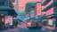 Placeholder: soothing 80s Japanese city ,