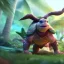 Placeholder: Cute turtle, league of legends, in the jungle, full detail, intricate detail, cinematic, 8 k, cel shaded, unreal engine, featured on artstation, pixiv, cartoon style