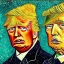 Placeholder: Portrait of Donald trump by van gogh