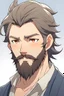 Placeholder: Anime man with beard