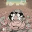 Placeholder: swarm of the swine pigpen pigsty in an epic capitalistic journey of comics , makethem swag angelic poggers bugs bunny