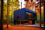 Placeholder: modern black home in forest architecture photography highly detailed dezeen