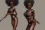 Placeholder: full figure of black female model,high detail, volumetric lighting, tiny features, intricate detail