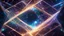 Placeholder: 21994, geometric framework, outer space, sparkling lights, iridescent, exquisite beauty, formality, teleportation, fantasy world, luminous 3D complex structure, galaxies, beautiful composition, exquisite detail, 135mm lens