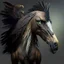 Placeholder: A creature with a combination of an eagle's head and a horse's body,A creature with a combination of eagle and human head