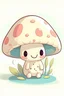 Placeholder: Cute mushroom, soft colors