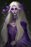 Placeholder: Nydora, is a powerful necromancer, she was once a very beautiful blonde elf, and much beauty remains, but she walks with an unnatural air about her and smells sweetly of rosebuds. She is clothed in purple and black robes and has long blonde hair and fine elven features