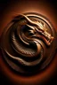 Placeholder: dragon logo, leather background