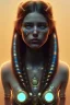 Placeholder: girl, cute, beautiful, Native American, head and shoulders portrait, 8k resolution concept art portrait by Greg Rutkowski, Artgerm, WLOP, Alphonse Mucha dynamic lighting hyperdetailed intricately detailed Splash art trending on Artstation triadic colors Unreal Engine 5 volumetric lighting, long hair, brown eyes, black hair, clean face