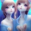 Placeholder: Cat girls, cute, beautiful, twins